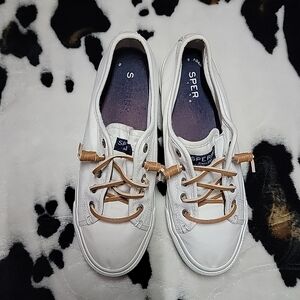 Sperry Women's White Canvas Sneakers